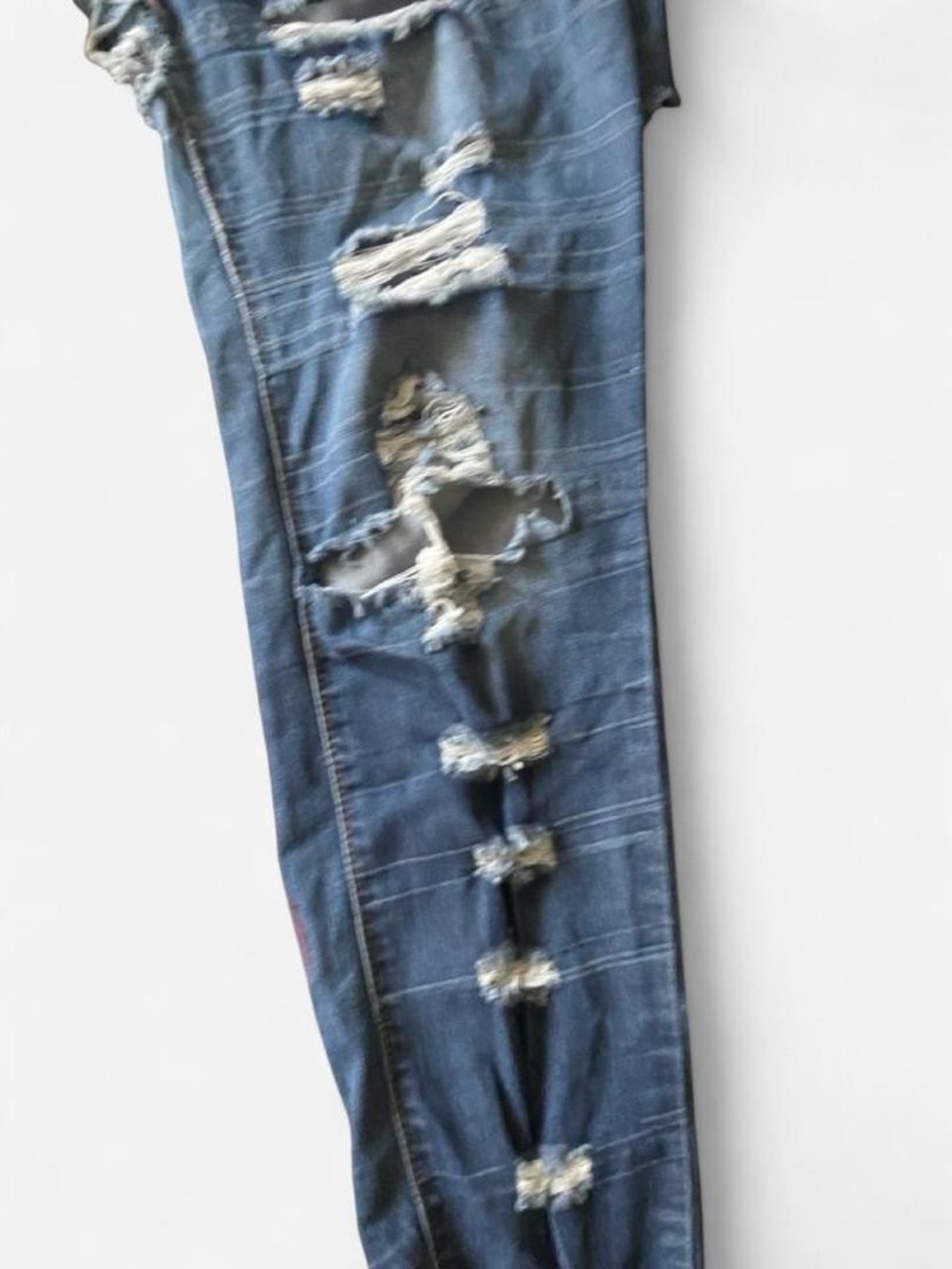 VIP Blue Ripped Skinny Jeans - Picture 3 of 7